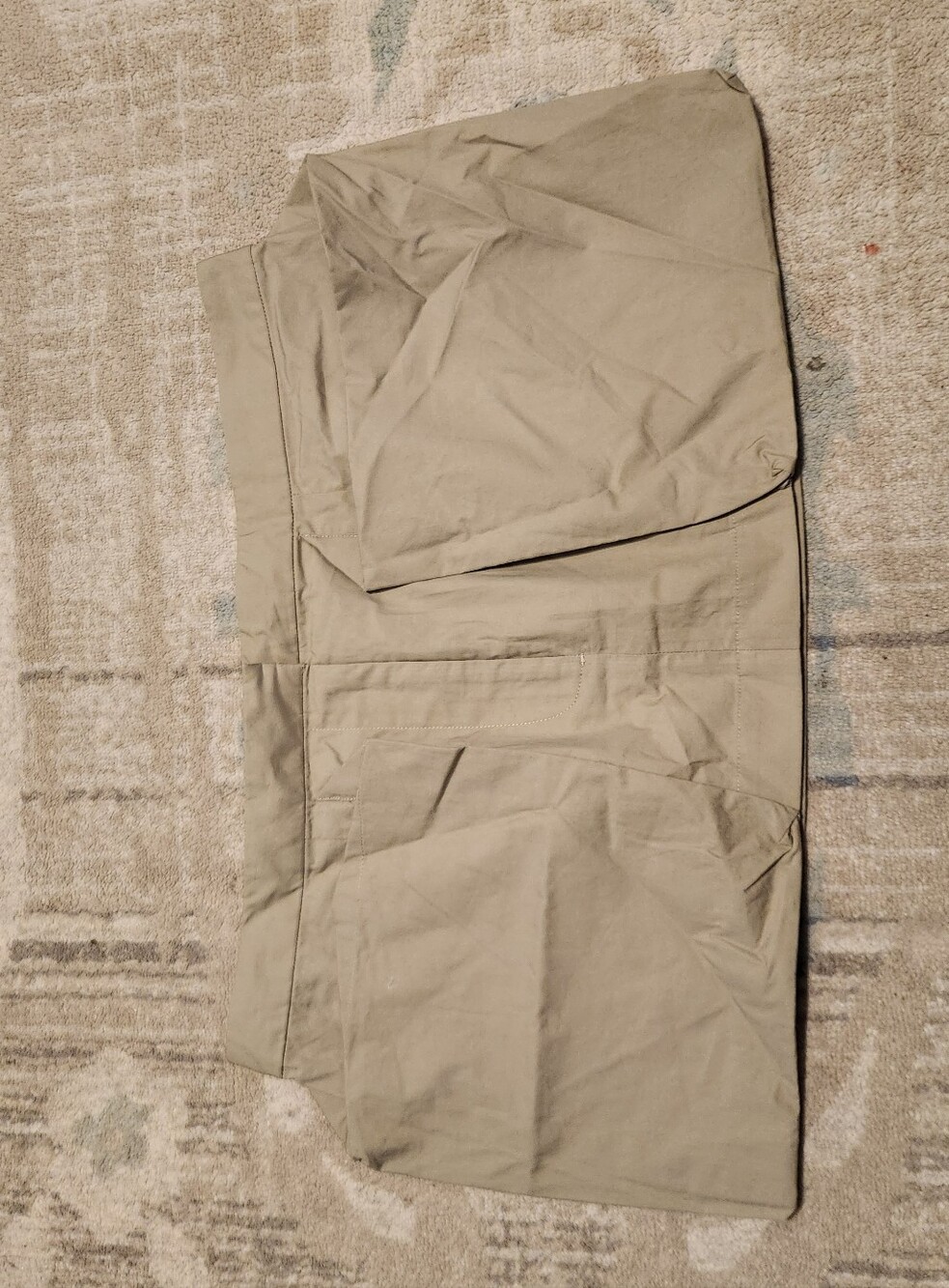 Venroy Pocket Detail Cotton Mini Skirt. Tan. Size L. NWT